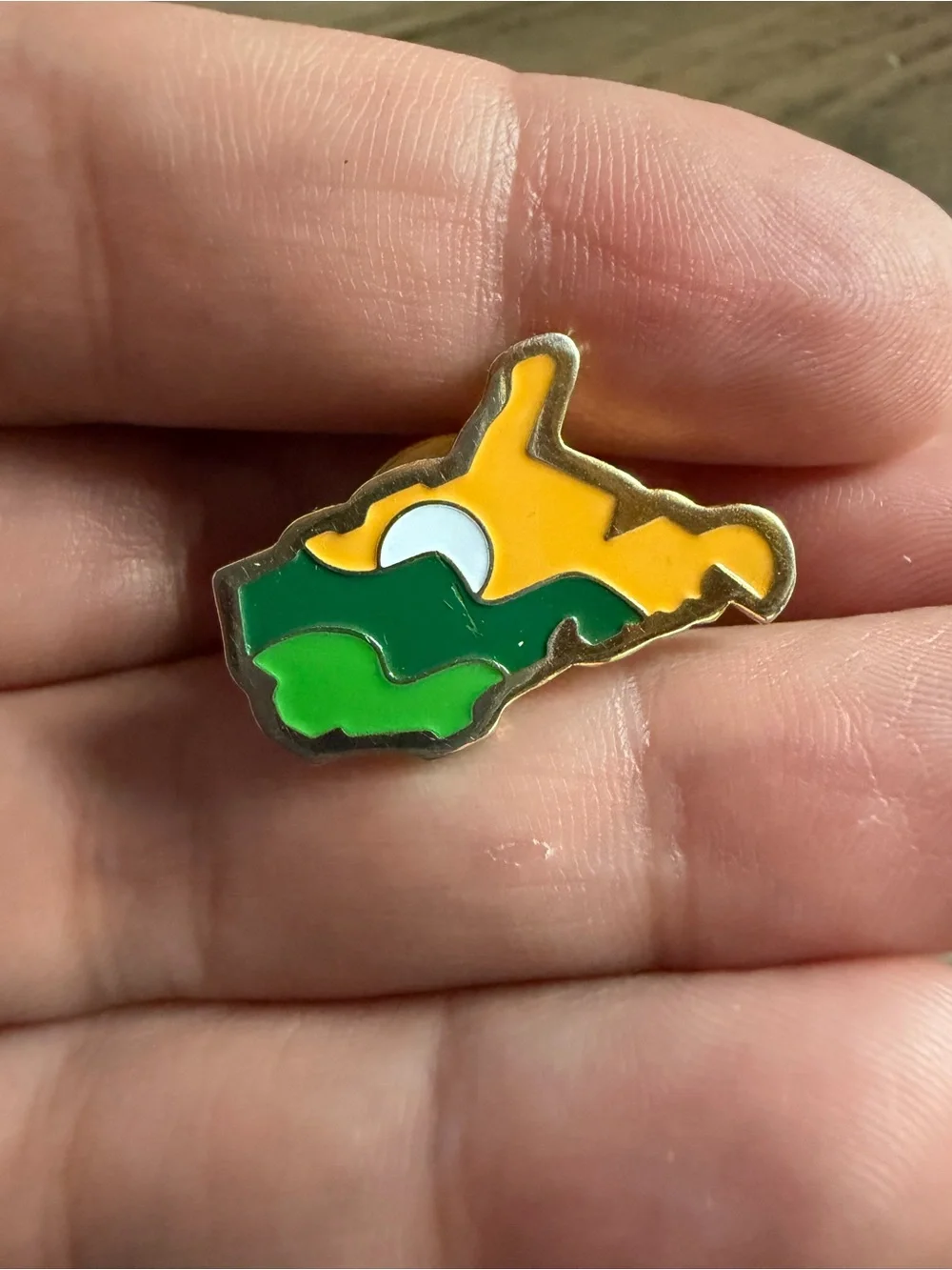 West Virginia Scenic View Lapel Hat Pin